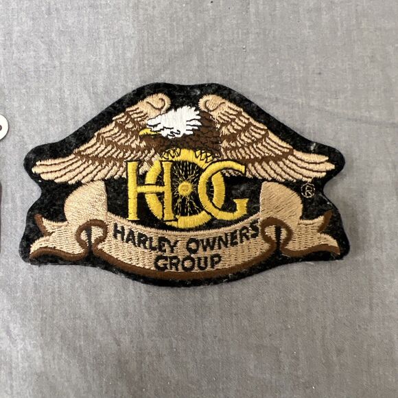 HOG Harley Owners Group Eagle Wings Brown Patch HD Biker Vest Rider Emblem Chrty - Picture 3 of 9